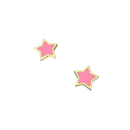 Σκουλαρίκια Αστέρι με Σμάλτο Κ9