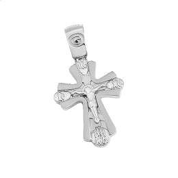 Ρώσικος σταυρός σε λευκόχρυσο Κ14