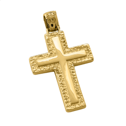 Σταυρός unisex σε χρυσό Κ14