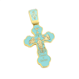 Ρώσικος σταυρός σε χρυσό Κ14