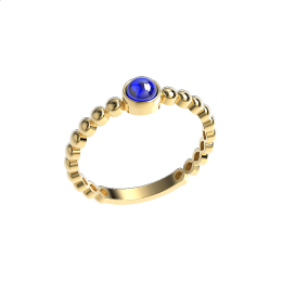 Δαχτυλίδι με μπλε πέτρα K14