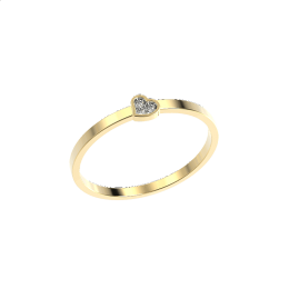 Δαχτυλίδι καρδιά με πέτρες ζιργκόν K 9