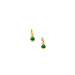 Σκουλαρίκια με Πράσινες Πέτρες Κ14