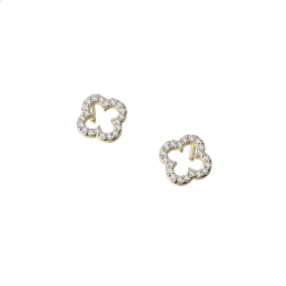 Σκουλαρίκια Κ9 με πέτρες ζιργκόν