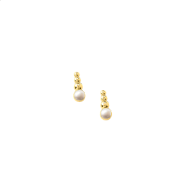 Σκουλαρίκια με Λευκή Πέρλα Κ14