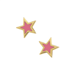 Σκουλαρίκια Αστέρι Κ9 με Σμάλτο